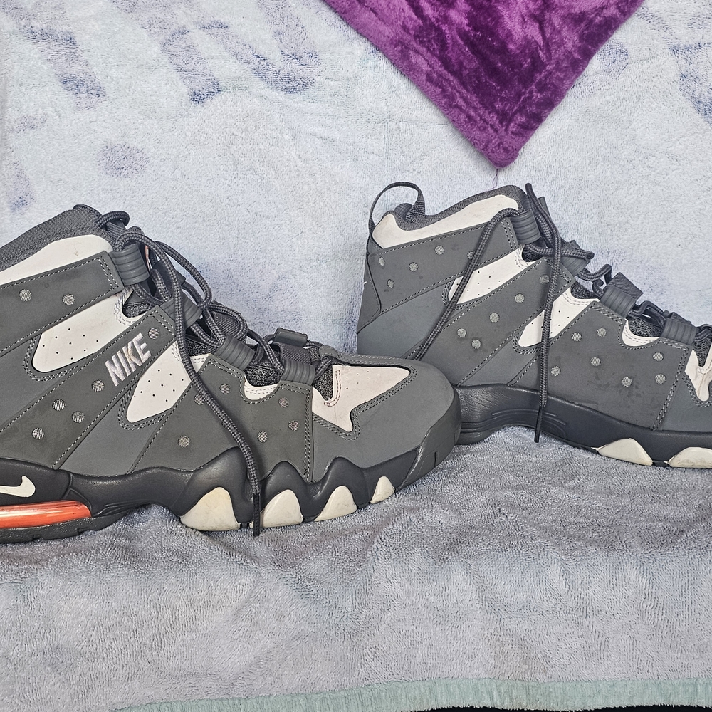 Nike Charcoal and Cream High-Top Sneakers